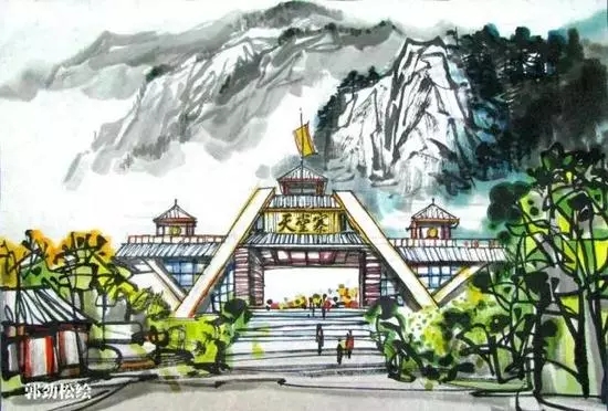 安徽风物如画！手绘版的安徽老子有钱lzyq88景点更美！